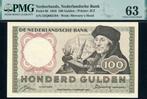 PMG 63: 100 gulden 1953 - 'Erasmus' - 5SQ063194, Postzegels en Munten, Bankbiljetten | Nederland, Ophalen of Verzenden, 100 gulden