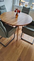 Mooie ronde eettafel, Huis en Inrichting, Tafels | Eettafels, Rond, Ophalen of Verzenden, Zo goed als nieuw, Vier personen