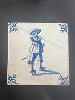 17e eeuwse soldaten tegel 13x13, Antiek en Kunst, Antiek | Wandborden en Tegels, Ophalen of Verzenden
