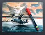 MLD PBY-5 Catalina schilderij foto 18x25cm als nieuw, Ophalen of Verzenden, Zo goed als nieuw, Kaart, Foto of Prent