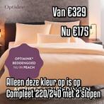 Optidee opti mink 220/240 beddengoed incl kussens, Huis en Inrichting, Wit, Dekbedovertrek, Ophalen of Verzenden, Nieuw