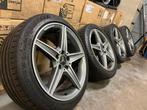 Originele Mercedes AMG Velgen 18 inch Breedset + Zomerbanden, Auto-onderdelen, Banden en Velgen, Ophalen, 18 inch, Gebruikt, Banden en Velgen