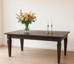 Vintage houten eettafel, Ophalen, 50 tot 100 cm, Zo goed als nieuw, 150 tot 200 cm