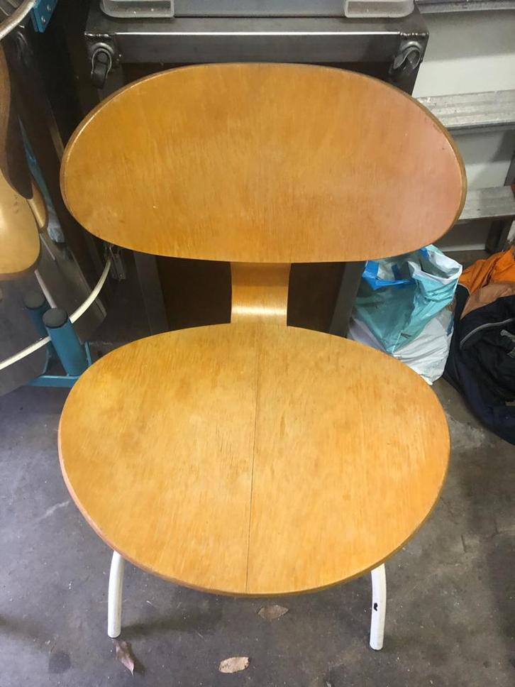 Ikea retro vintage stoelen 14552 Deens design ; 2 stuks, Huis en Inrichting, Stoelen, Gebruikt, Twee, Hout, Metaal, Overige kleuren