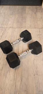 twee halters van 7,5kg, Ophalen, Zo goed als nieuw, Metaal