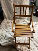 Uniek houten kinder klapstoeltje, Ophalen of Verzenden, Zo goed als nieuw, Hout