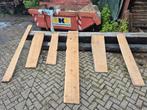 Massieve eiken planken – 6 stuks ruw circa 4cm dik, Doe-het-zelf en Verbouw, Hout en Planken, Ophalen, 25 tot 50 mm, Eiken, Zo goed als nieuw