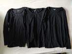 3 x Longsleeves zwart Prenatal shirts zwangerschap maat M, Kleding | Dames, Positiekleding, Gedragen, Maat 38/40 (M), Shirt of Top