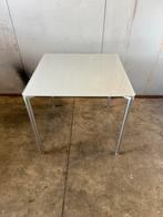 Glazen Bijzettafel met Metalen Poten, Ophalen, Gebruikt, Vierkant, Minder dan 50 cm