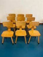 9 oude vintage schoolstoeltjes, Ophalen, Zo goed als nieuw, Stoel(en)