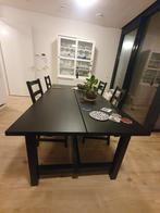 IKEA NORDVIKEN Brown/Black Extendable Kitchen Table, Huis en Inrichting, Overige materialen, 100 tot 150 cm, 200 cm of meer, Ophalen of Verzenden