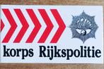 sticker - Korps Rijks politie, Verzamelen, Stickers, Ophalen of Verzenden