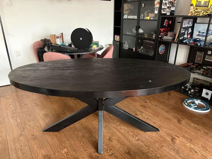 Ovale Eettafel - 180x100 cm, Huis en Inrichting, Tafels | Eettafels, Gebruikt, 100 tot 150 cm, 150 tot 200 cm, Ovaal, Ophalen