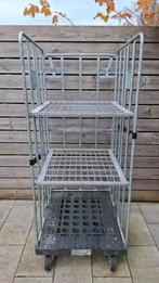 Rolcontainer met ijzeren rekken, Doe-het-zelf en Verbouw, Transportwagens, Ophalen