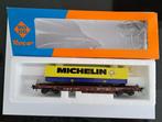 Roco H0 44311B Trailerdraagwagon "Michelin", Hobby en Vrije tijd, Modeltreinen | H0, Gelijkstroom, Wagon, Ophalen of Verzenden