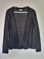 Zwart vest met glitter - Jaqueline de Yong - XS/S, Zwart, Street One, Ophalen of Verzenden, Zo goed als nieuw