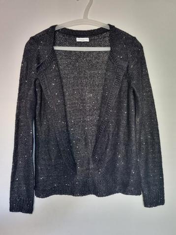 Zwart vest met glitter - Jaqueline de Yong - XS/S beschikbaar voor biedingen