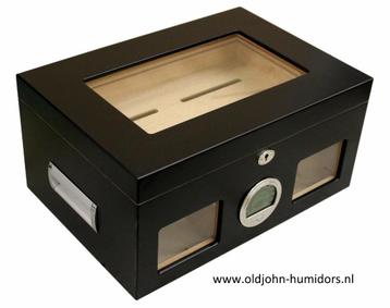 HUMIDOR DIGITAAL "BLACK WONDERFUL" 2 ETAGES 125 sigaren  h07 beschikbaar voor biedingen