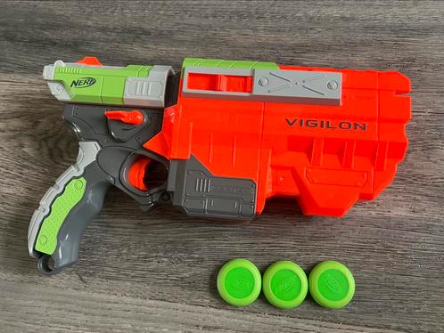 NERF Vortex Vigilon Blaster, Kinderen en Baby's, Speelgoed | Buiten | Actiespeelgoed, Gebruikt, Ophalen