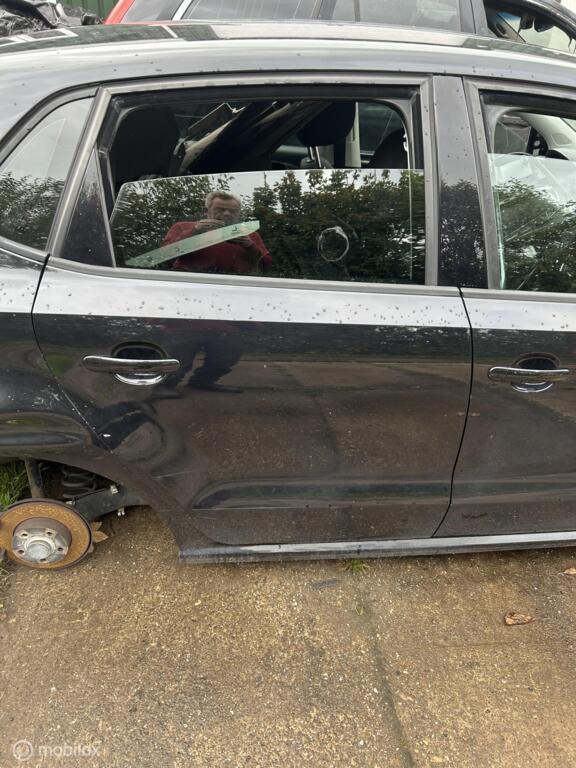 Achterdeur rechts  zwart Volkswagen Polo 6R ('09-'14), Auto-onderdelen, Carrosserie en Plaatwerk, Deur, Volkswagen, Achter, Rechts