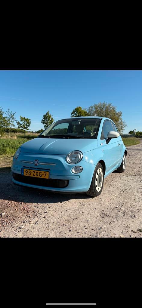 Fiat 500 0.9 85pk Twinair Turbo 2013 Blauw, Auto's, Fiat, Particulier, Benzine, Euro 5, A, Hatchback, Handgeschakeld, Origineel Nederlands