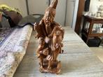 Balinees Beeld. Mooi gedetailleerd, gesneden uit hard hout., Antiek en Kunst, Ophalen of Verzenden