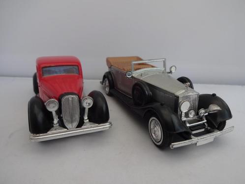 2 GUSVAL "Oldtimers" Delahay en Rolls Royce schaal 1/43, Hobby en Vrije tijd, Modelauto's | 1:43, Zo goed als nieuw, Auto, Overige merken