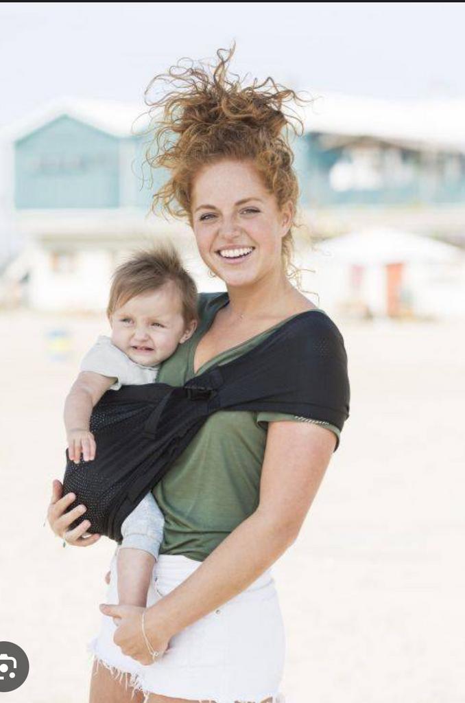 Minimonkey Mini Sling – Zwart – Compacte draagzak/heupdrager, Kinderen en Baby's, Babydragers en Draagdoeken, Zo goed als nieuw