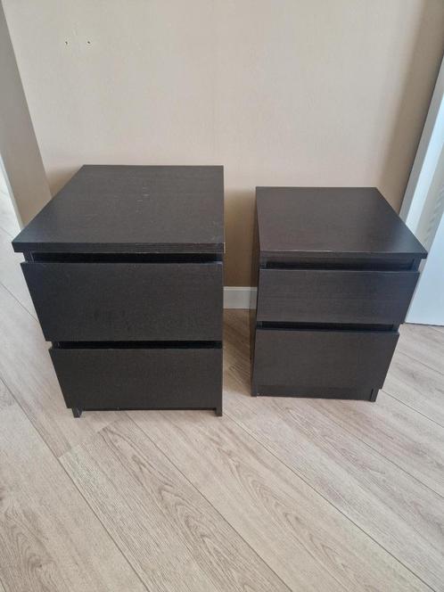 Ikea nachtkastjes, Huis en Inrichting, Slaapkamer | Nachtkastjes, Gebruikt, Minder dan 55 cm, Minder dan 45 cm, Hout, Ophalen