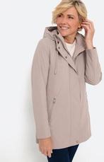 Waterafstotende softshell parka met capuchon, Beige, Maat 42/44 (L), Nieuw, Bonita