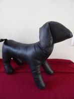 Design hond pu-leer hondje zwart, Ophalen of Verzenden, Zo goed als nieuw, Hond of Kat, Beeldje of Figuurtje