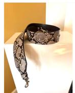 TJ Collection slangen print leren tassen riem nieuw CHCS, 100 cm of meer, Ophalen of Verzenden, Zo goed als nieuw, Echt leder