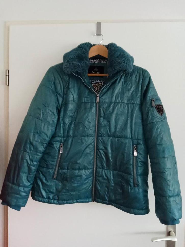 Junge Danmark Jas - Maat 40, Kleding | Dames, Jassen | Winter, Zo goed als nieuw, Maat 38/40 (M), Groen, Ophalen of Verzenden