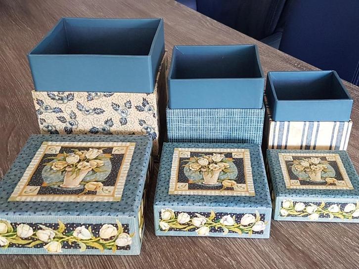 Bob's Boxes / decoratie nest doosjes, Huis en Inrichting, Woonaccessoires | Overige, Zo goed als nieuw, Ophalen of Verzenden