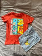 Jongens korte zomer pyjama shortama oranje Pokemon 140, Ophalen of Verzenden, Zo goed als nieuw, Jongen, Nacht- of Onderkleding