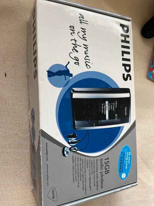 Philips Juke-box 15GB met opnamefunctie HDD100, Audio, Tv en Foto, Mp3-spelers | Overige merken, Gebruikt, 10 tot 20 GB, Philips