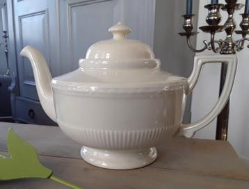 Recamier royal creamware theepot - nieuw  beschikbaar voor biedingen