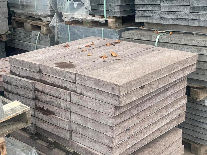 Oud Hollandse tegels 100x40x7cm Taupe RESTPARTIJ, Tuin en Terras, Tegels en Klinkers, Nieuw, Terrastegels, Beton, Ophalen