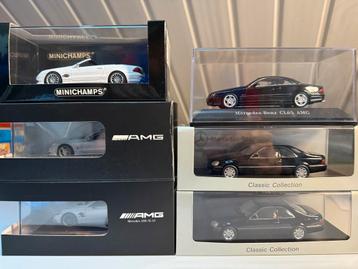 Mercedes-Benz/AMG Collectie 1:43 SL55/63/65 CL500/65 beschikbaar voor biedingen