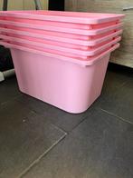 6 roze trofast bakken, Ophalen, Doos, Minder dan 35 cm, Minder dan 50 cm