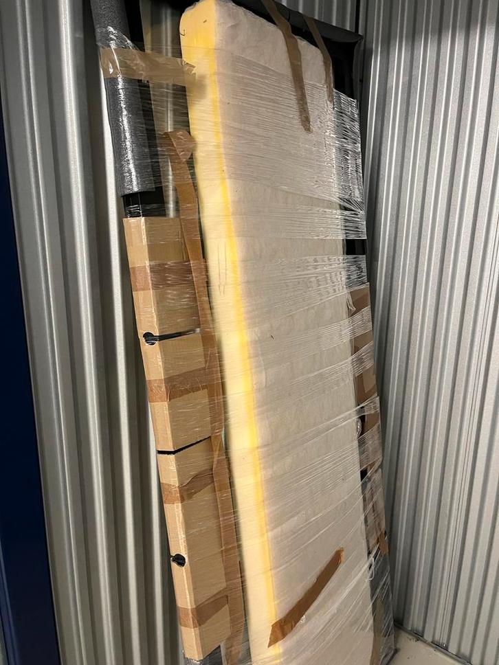 zwarte opdekdeur Linksdraaiend 2115x88cm - Nieuw, Doe-het-zelf en Verbouw, Deuren en Horren, Nieuw, Binnendeur, 215 cm of meer