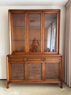 Prachtige 2-delige Italiaanse vitrinekast in goede staat, Huis en Inrichting, Kasten | Vitrinekasten, Ophalen, Gebruikt, 200 cm of meer