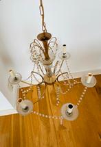 Elegante vintage kroonluchter, Ophalen of Verzenden, Gebruikt, Glas