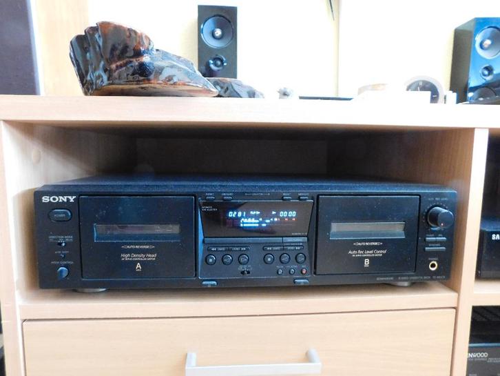 TE KOOP SONY TC-WE-475, Audio, Tv en Foto, Cassettedecks, Dubbel, Sony, Auto-reverse, High speed dubbing, Tape counter, Ophalen