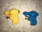 2 Kleine Waterpistolen - Geel en Blauw, Kinderen en Baby's, Speelgoed | Buiten | Los speelgoed, Ophalen, Gebruikt