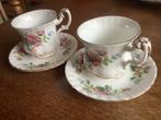 2 Royal Albert MOSS ROSE kop en schotel, Antiek en Kunst, Ophalen of Verzenden