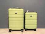 FLY&BYE Set van 2 Koffers - Light Green 35L & 59L, 50 tot 60 cm, Hard kunststof, Nieuw, Ophalen of Verzenden