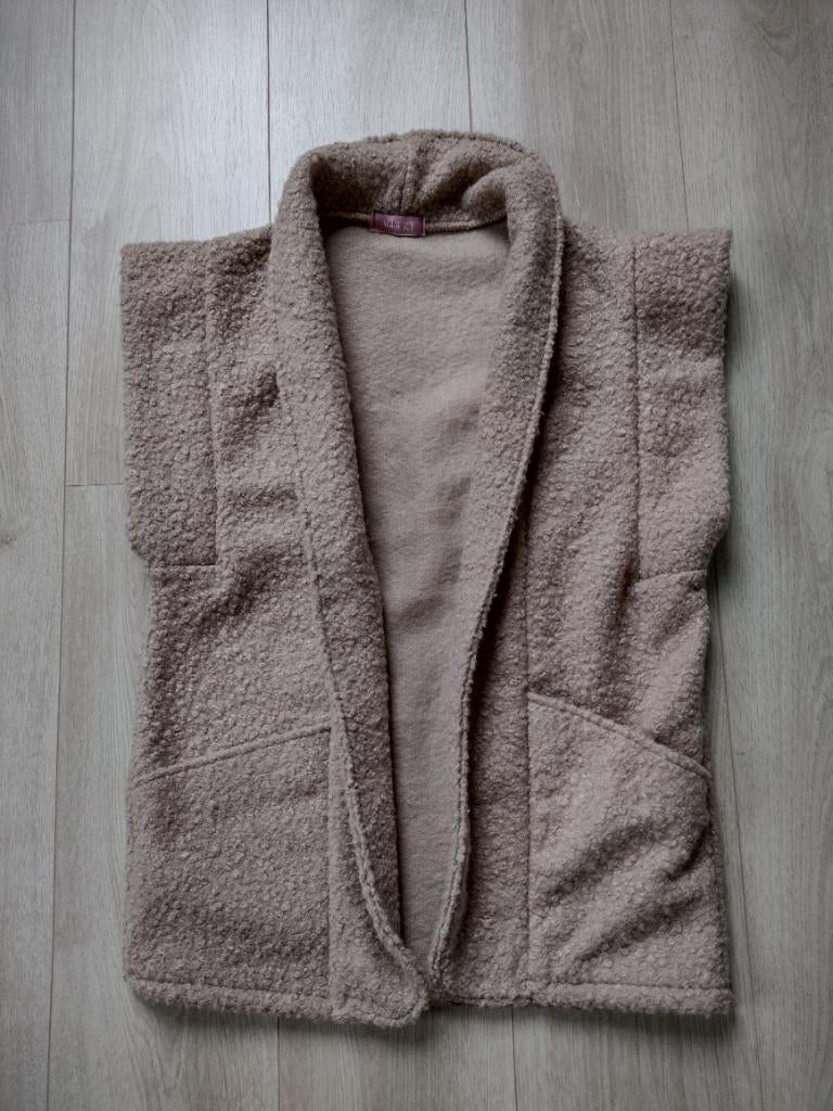 Teddy gilet beige / camel, one size, NIEUW, Kleding | Dames, Beige, Zo goed als nieuw, White ky, Ophalen