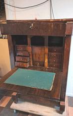 antiek empire mahonie secretaire, Antiek en Kunst, Antiek | Meubels | Kasten, Ophalen