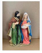 Beeld Maria Jozef Jezus polystone, 18 cm, Verzamelen, Ophalen of Verzenden, Zo goed als nieuw, Religie